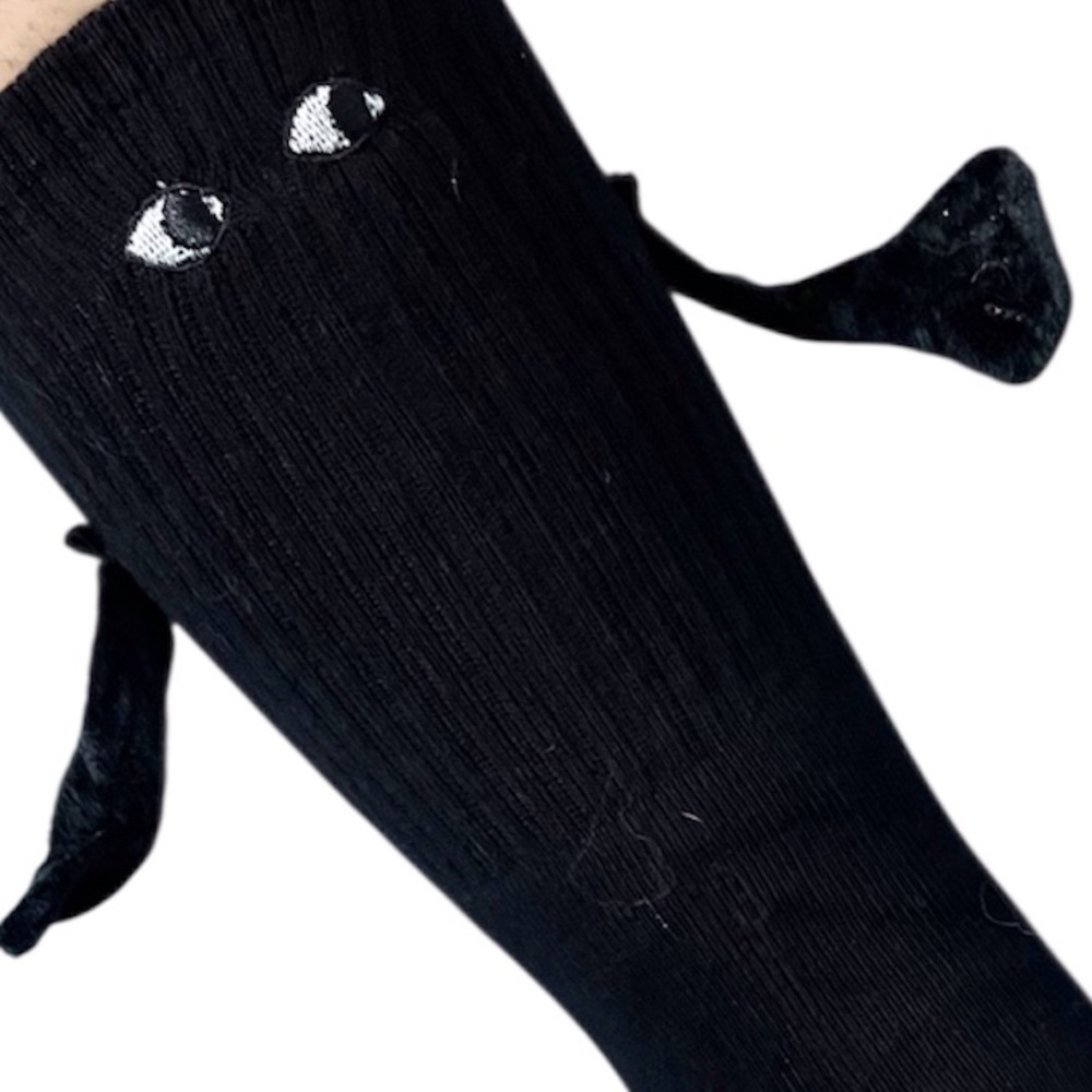 1 pair black socks Eyes n Ears